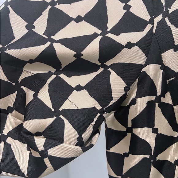 S Max Mara 100% Silk Geometric Print Midi Dress | US 10 IT 44 - Picture 4 of 8